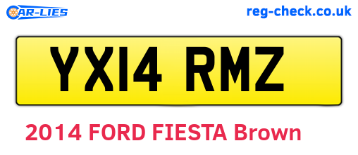 YX14RMZ are the vehicle registration plates.