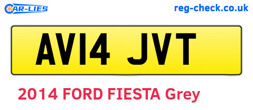AV14JVT are the vehicle registration plates.