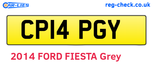 CP14PGY are the vehicle registration plates.