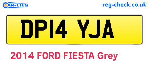 DP14YJA are the vehicle registration plates.