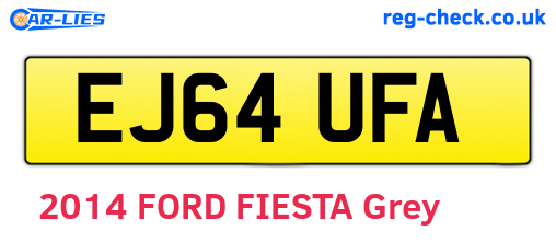 EJ64UFA are the vehicle registration plates.