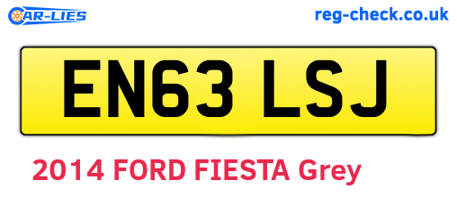 EN63LSJ are the vehicle registration plates.