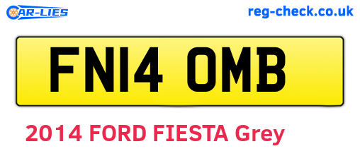 FN14OMB are the vehicle registration plates.