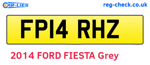 FP14RHZ are the vehicle registration plates.