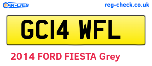 GC14WFL are the vehicle registration plates.