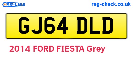 GJ64DLD are the vehicle registration plates.