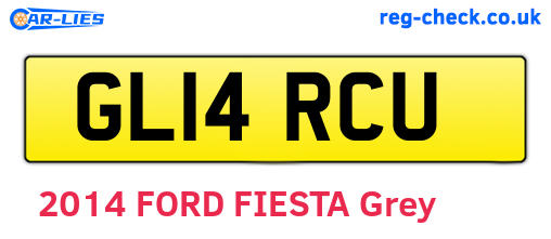 GL14RCU are the vehicle registration plates.