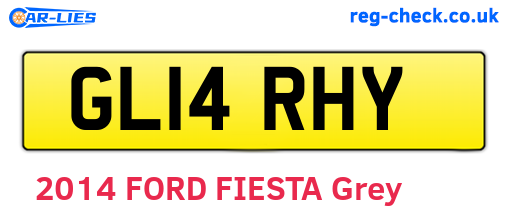 GL14RHY are the vehicle registration plates.