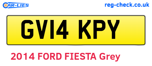 GV14KPY are the vehicle registration plates.
