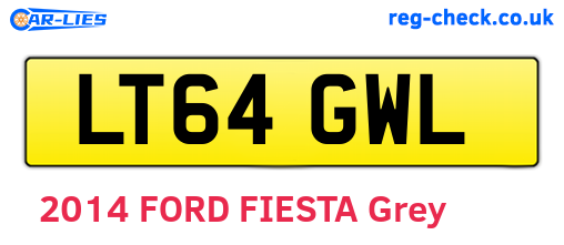 LT64GWL are the vehicle registration plates.