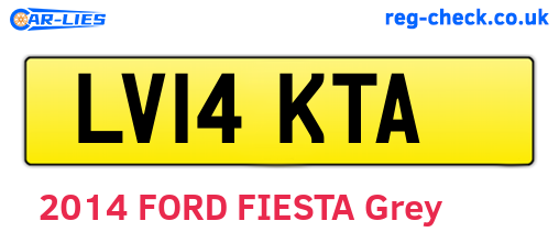 LV14KTA are the vehicle registration plates.