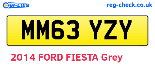 MM63YZY are the vehicle registration plates.