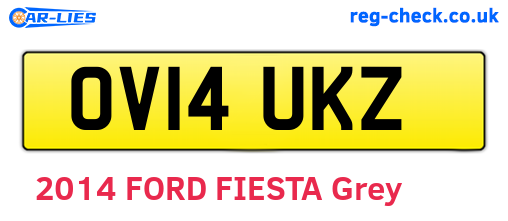 OV14UKZ are the vehicle registration plates.