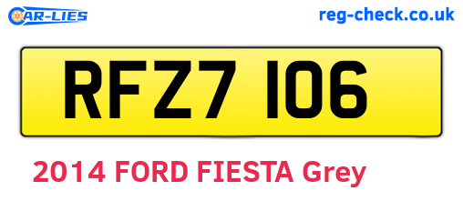 RFZ7106 are the vehicle registration plates.