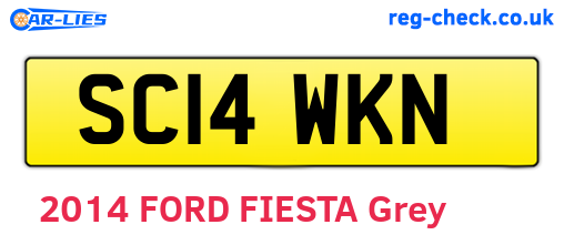 SC14WKN are the vehicle registration plates.