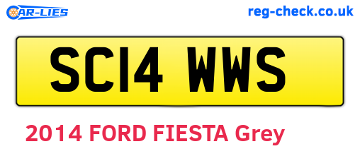 SC14WWS are the vehicle registration plates.