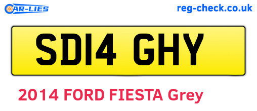 SD14GHY are the vehicle registration plates.