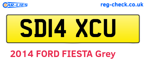 SD14XCU are the vehicle registration plates.