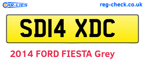 SD14XDC are the vehicle registration plates.