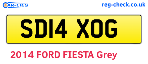 SD14XOG are the vehicle registration plates.