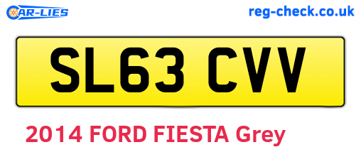 SL63CVV are the vehicle registration plates.