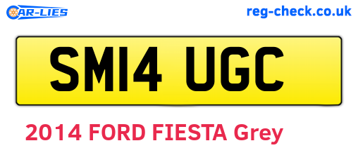 SM14UGC are the vehicle registration plates.
