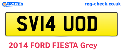 SV14UOD are the vehicle registration plates.