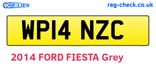 WP14NZC are the vehicle registration plates.