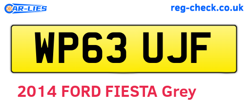 WP63UJF are the vehicle registration plates.