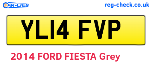 YL14FVP are the vehicle registration plates.