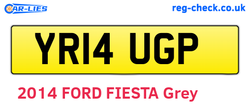 YR14UGP are the vehicle registration plates.