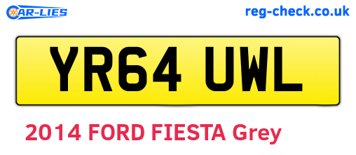 YR64UWL are the vehicle registration plates.