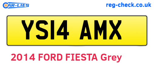 YS14AMX are the vehicle registration plates.