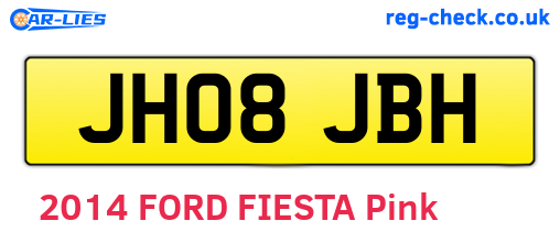 JH08JBH are the vehicle registration plates.