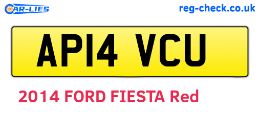 AP14VCU are the vehicle registration plates.