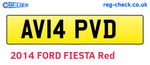 AV14PVD are the vehicle registration plates.