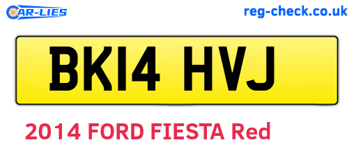 BK14HVJ are the vehicle registration plates.