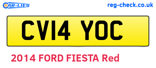CV14YOC are the vehicle registration plates.