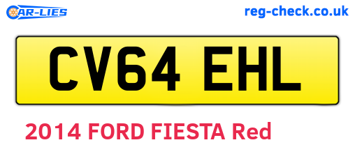 CV64EHL are the vehicle registration plates.