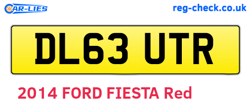 DL63UTR are the vehicle registration plates.