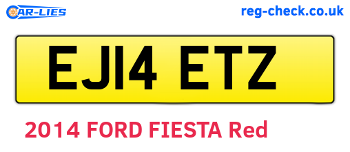 EJ14ETZ are the vehicle registration plates.
