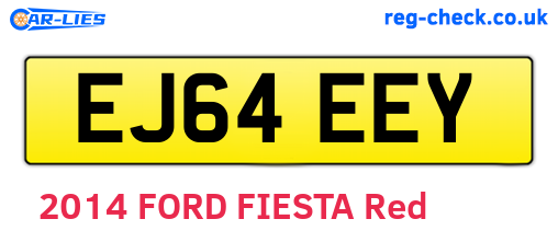 EJ64EEY are the vehicle registration plates.