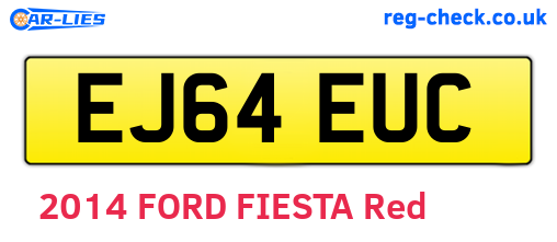 EJ64EUC are the vehicle registration plates.