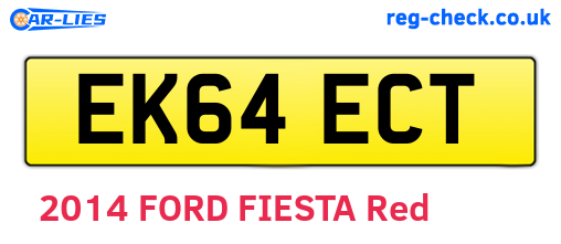 EK64ECT are the vehicle registration plates.