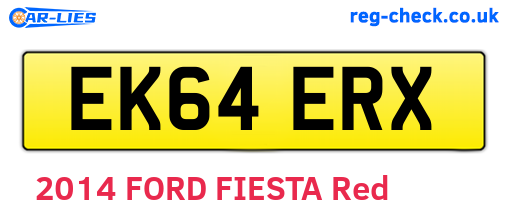 EK64ERX are the vehicle registration plates.