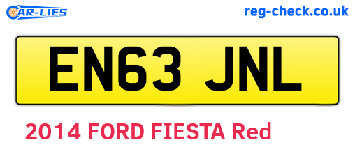 EN63JNL are the vehicle registration plates.