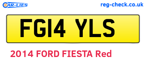FG14YLS are the vehicle registration plates.