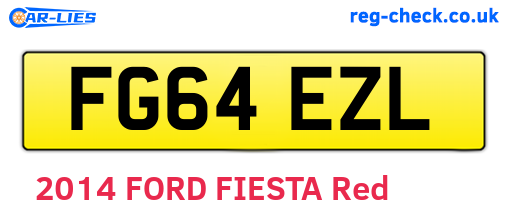 FG64EZL are the vehicle registration plates.