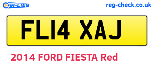 FL14XAJ are the vehicle registration plates.