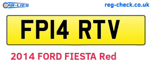 FP14RTV are the vehicle registration plates.